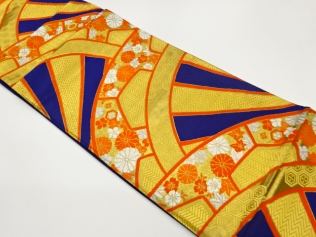 JAPANESE FUKURO OBI / WOVEN FLOWERS